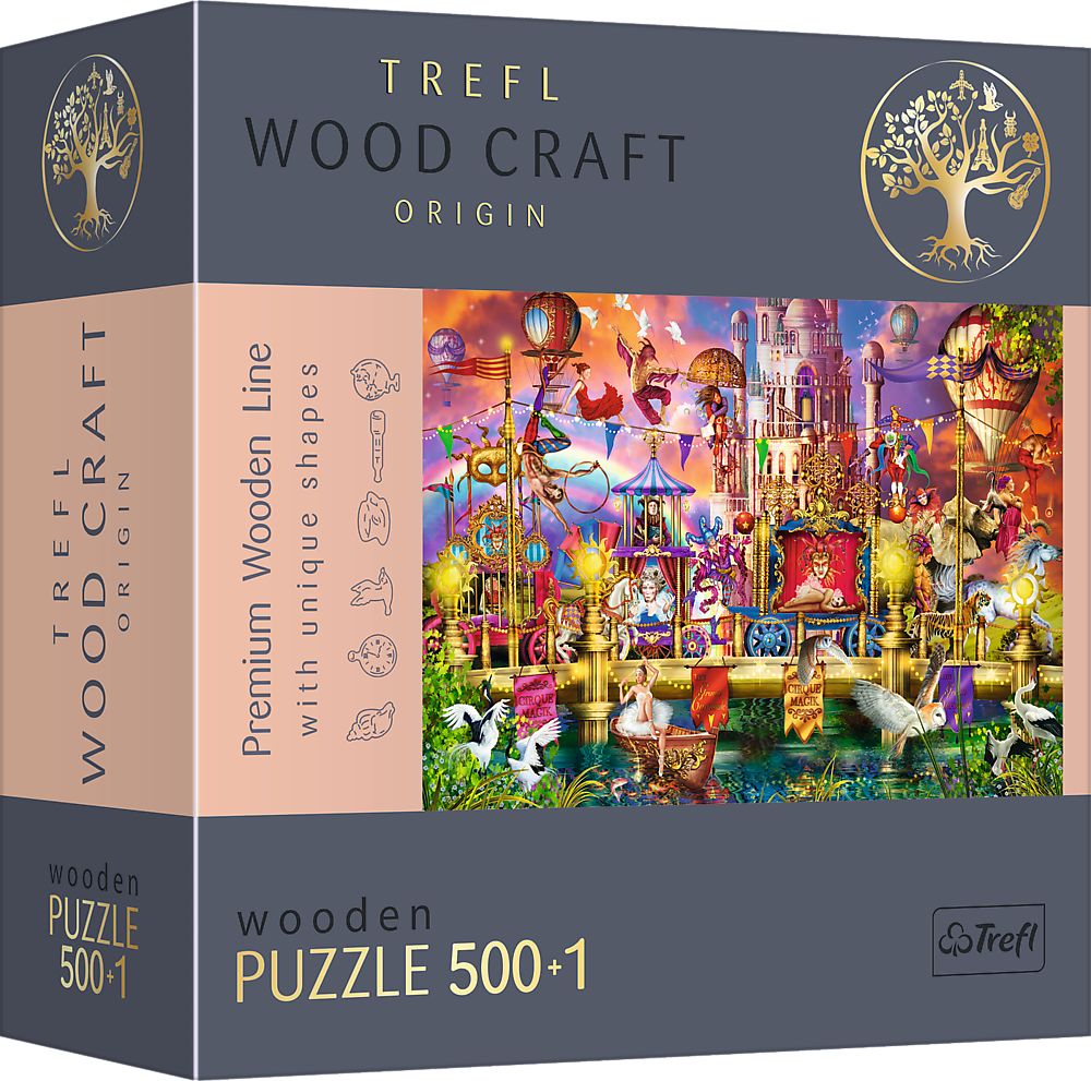 Trefl Puzzle drewniane 500+1 Magiczny świat TREFL