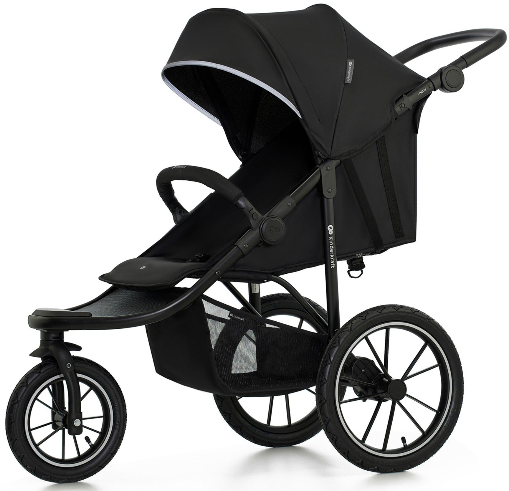 Sportinis vežimėlis Kinderkraft Helsi 2, Black