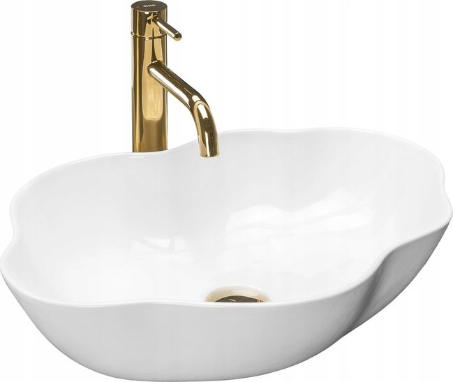 Umywalka Rea Umywalka Nablatowa Asymetryczna Pearl Rea