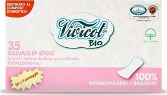 Vivicot Vivicot Bio - Wkładki higieniczne z organicznej bawełny 35 szt.