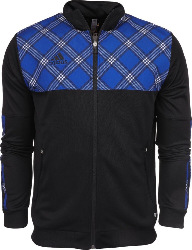 Adidas Bluza męska adidas Tiro Track czarno-niebieska HN5513 M