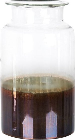 Beliani Wazon na kwiaty szklany 30 cm opalizujący wielokolorowy BHATURE!