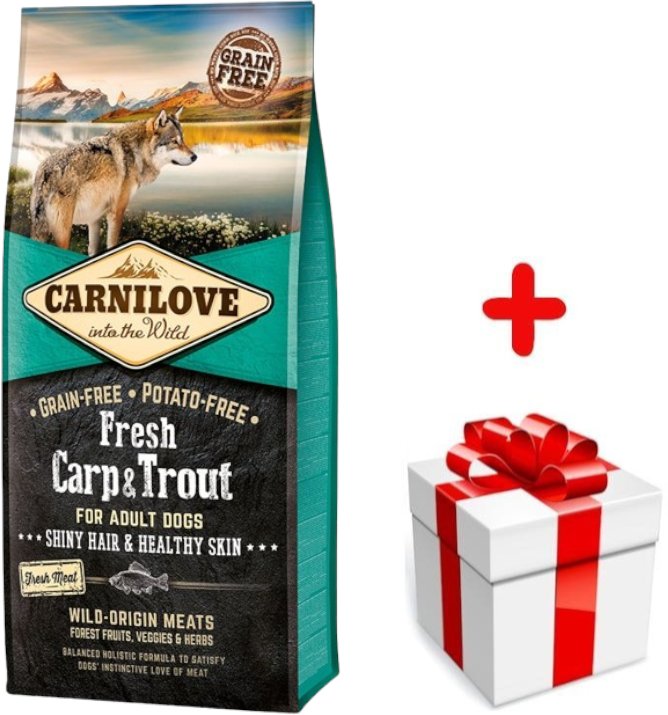Carnilove Fresh Carp Trout Adult 12 kg + niespodzianka dla psa GRATIS!