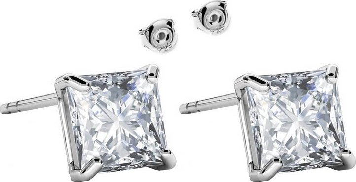 Radziszewska Jewellery Kolczyki Srebrne z białą cyrkonią