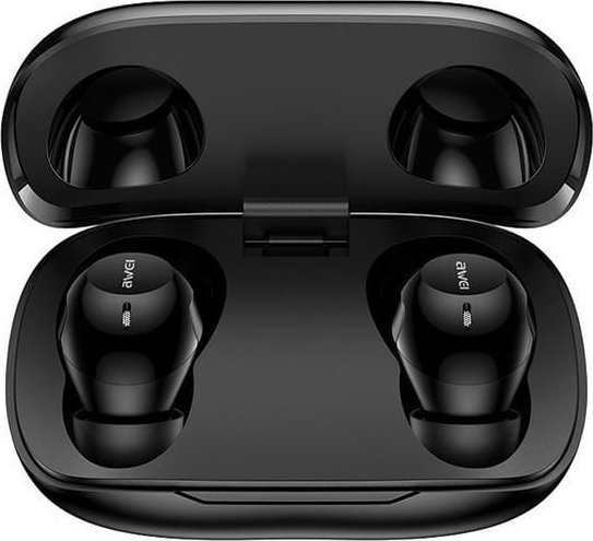 Słuchawki Awei AWEI słuchawki Bluetooth 5.4 T20 ENC TWS + stacja dokująca czarny/black