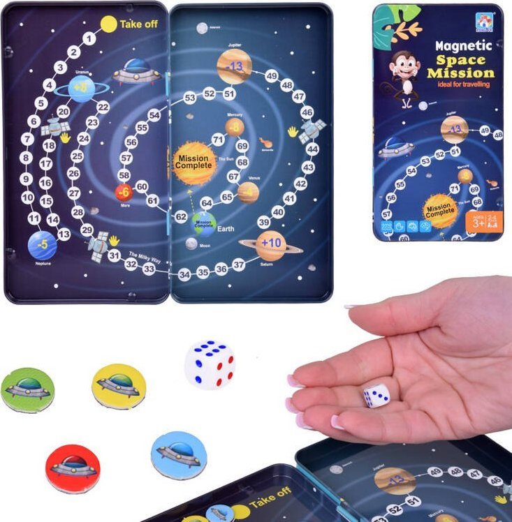 Gra Magnetyczna Misja Kosmiczna Podróżna magnetyczna gra ZA5197
