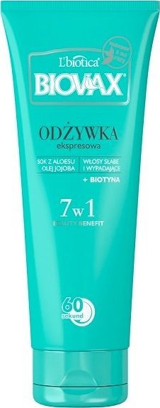 LBIOTICA / BIOVAX Biovax BB Odżywka 60 sekund włosy słabe 200 ml - Długi termin ważności!