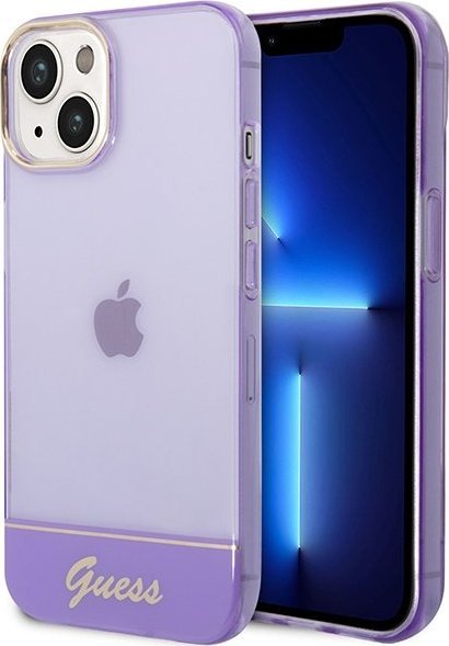 Guess Etui Guess GUHCP14SHGCOU Apple iPhone 14 fioletowy/purple hardcase Translucent