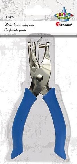 Dziurkacz Titanum Dziurkacz 1-otworowy gumowa rączka
