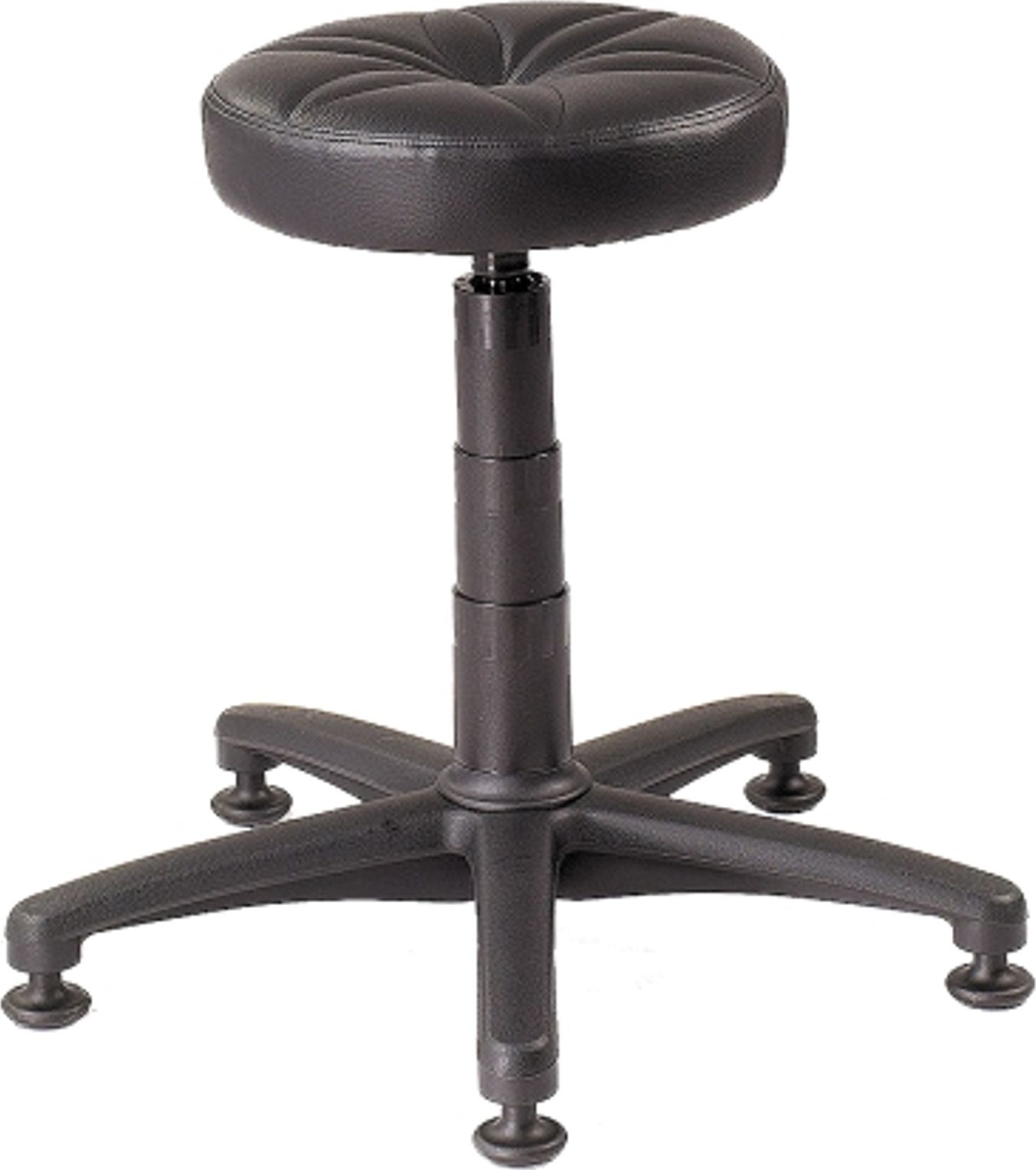 Meva Stołek taboret obrotowy roboczy do pracy na stabilnej podstawie bez kółek