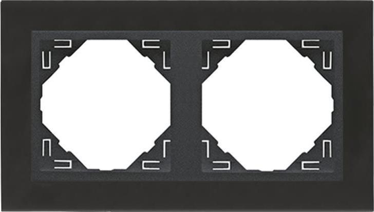 Efapel EFAPEL METALLO RAMKA 2-KROTNA NIKIEL GRAFIT 90920 TQS