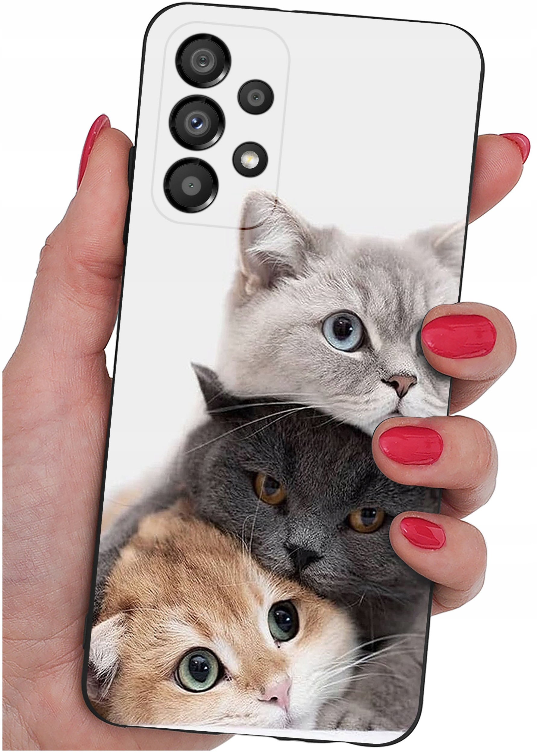 ETUI do Samsung Galaxy A53 5G WZORY |SILIKONOWE MATT CASE + SZKŁO 9H