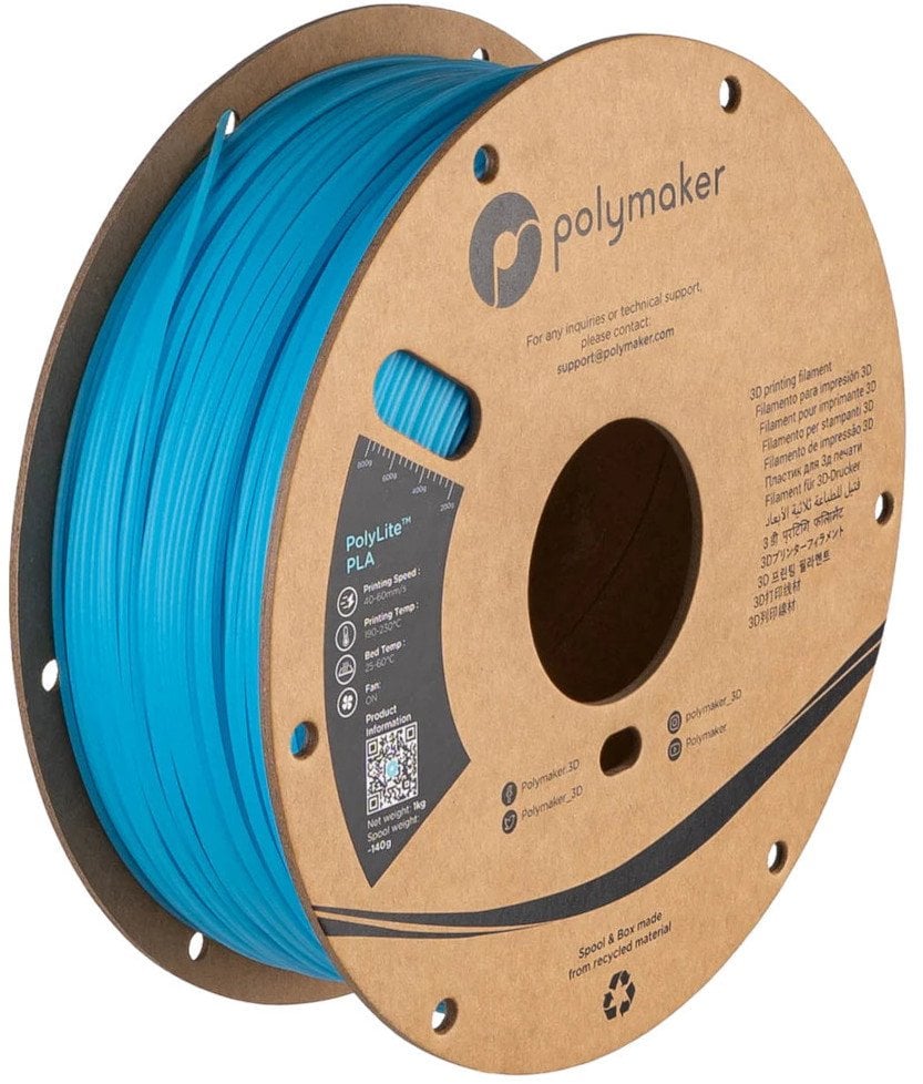 Filament Polymaker PolyLite Luminous PLA 1,75mm 1kg - Blue}