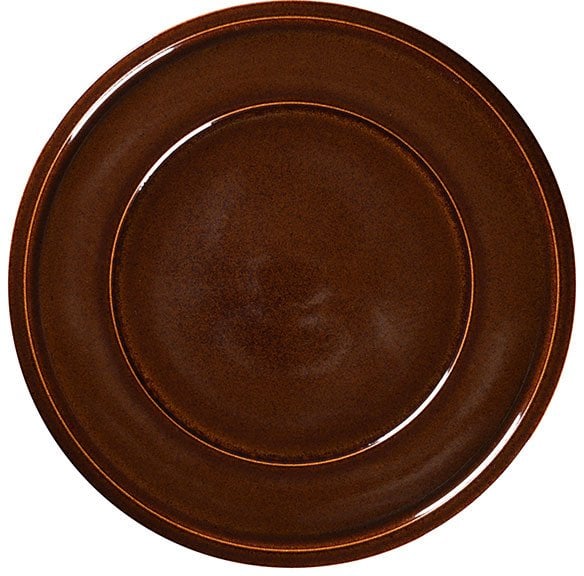 STONE Talerz płaski 32 cm bursztynowy
