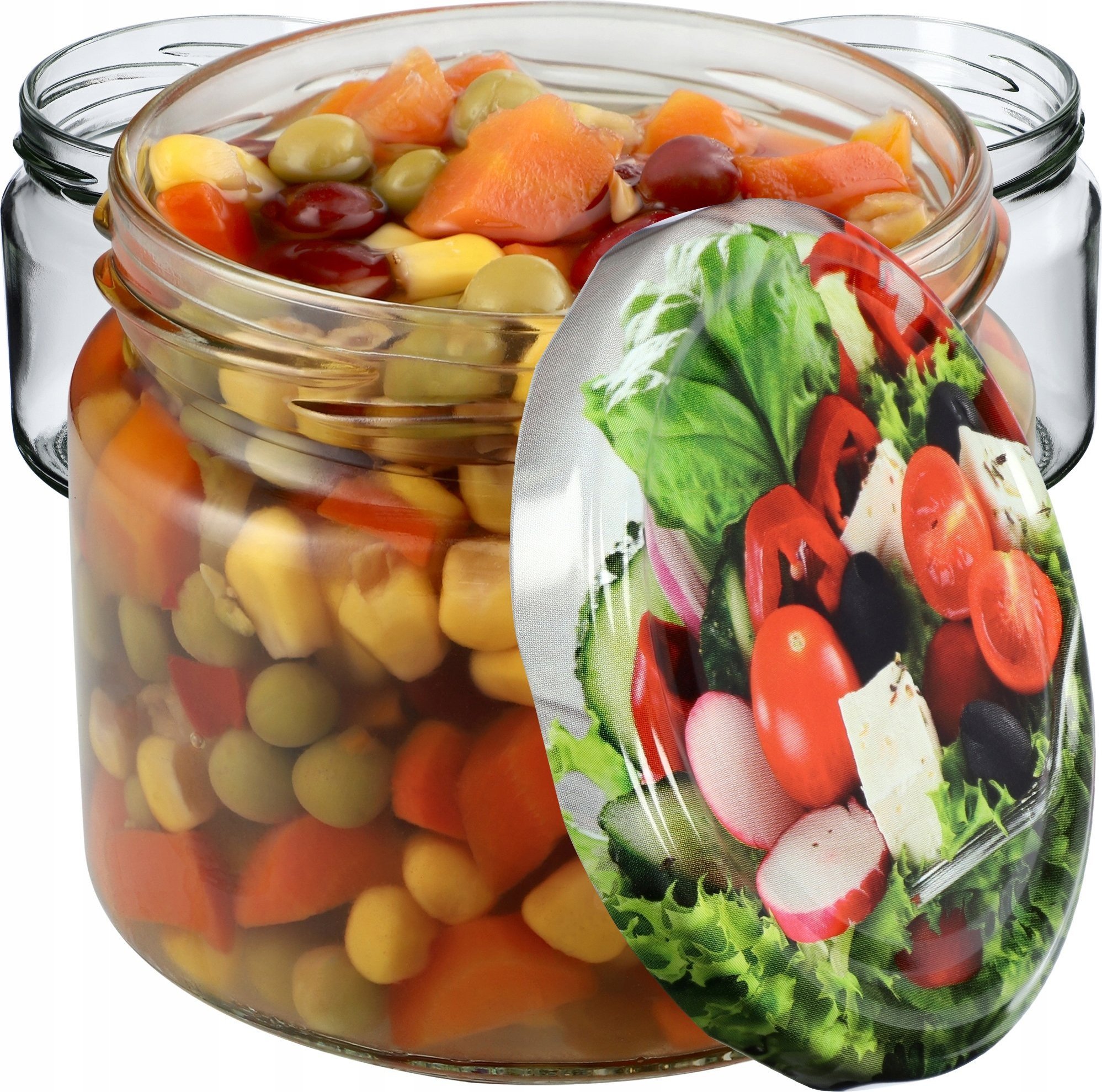 Kadax 50x Słoik Szklany 330 ml Dżem Miód Wieczko fi82