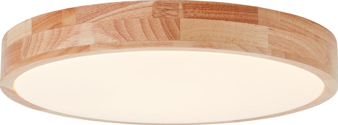 Lampa sufitowa Brilliant Nowoczesny plafon sufitowy do salonu Brilliant Slimline z drewna ledowy G99524/75