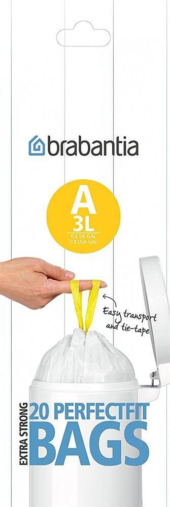 Brabantia Worki na odpady domowe 3L 20szt. (311727)