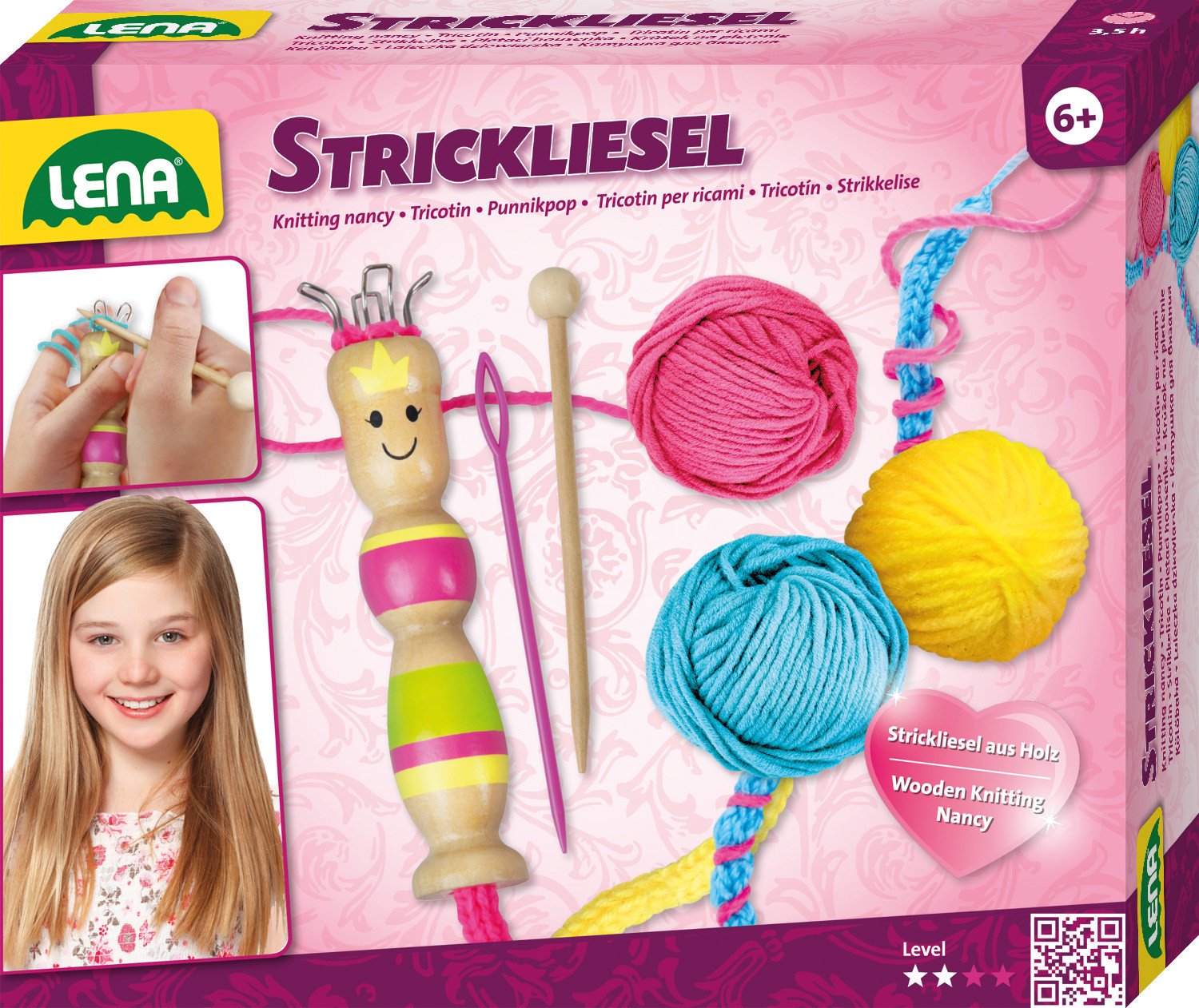 Lena Knitting Nancy, Children''s knitting set, 6 yr(s), Multicolour