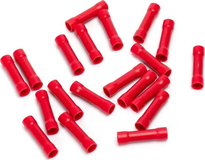 Aigostar Preizolowane zaciski tłoczone na zimno BV5.5 20 szt., czerwone Preizolowane zaciski tłoczone na zimno BV5.5 20 szt., czerwone