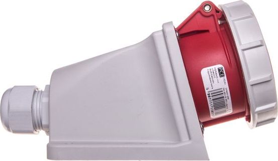 PCE Gniazdo stałe 16A 5P 400V czerwone IP67 1152-6P