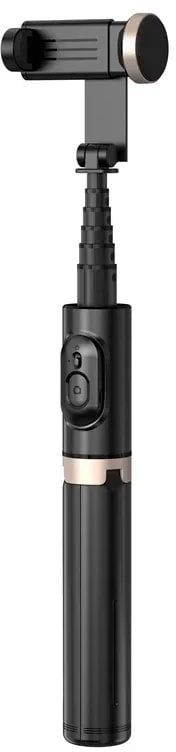 SEEK TOTI Selfie Stick with Hidden Design Stable Tripod Q12, Juodas