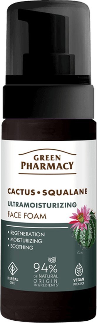 Green Pharmacy Pianka do mycia twarzy Kaktus i skwalan 150ml