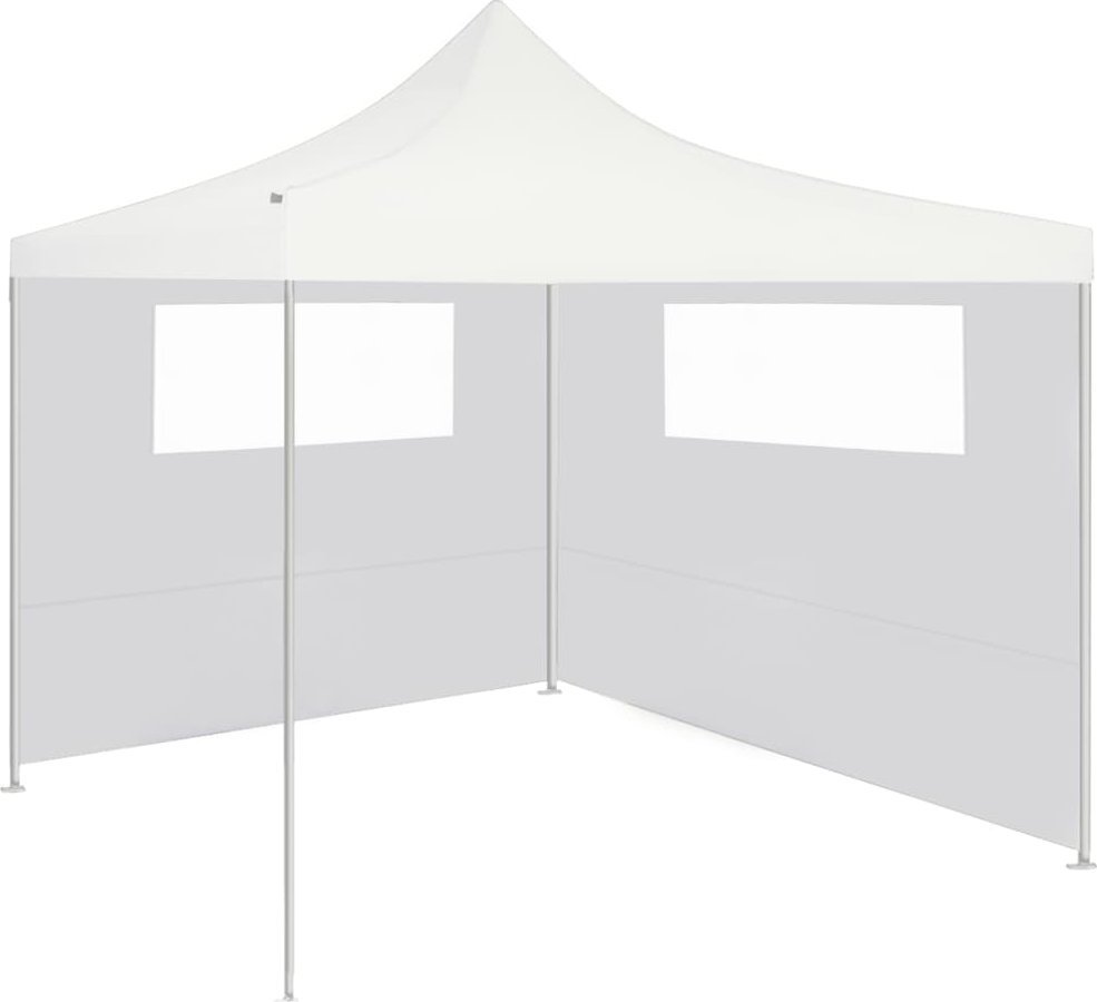 vidaXL Ścianki do altany, z oknami, 2 szt., białe