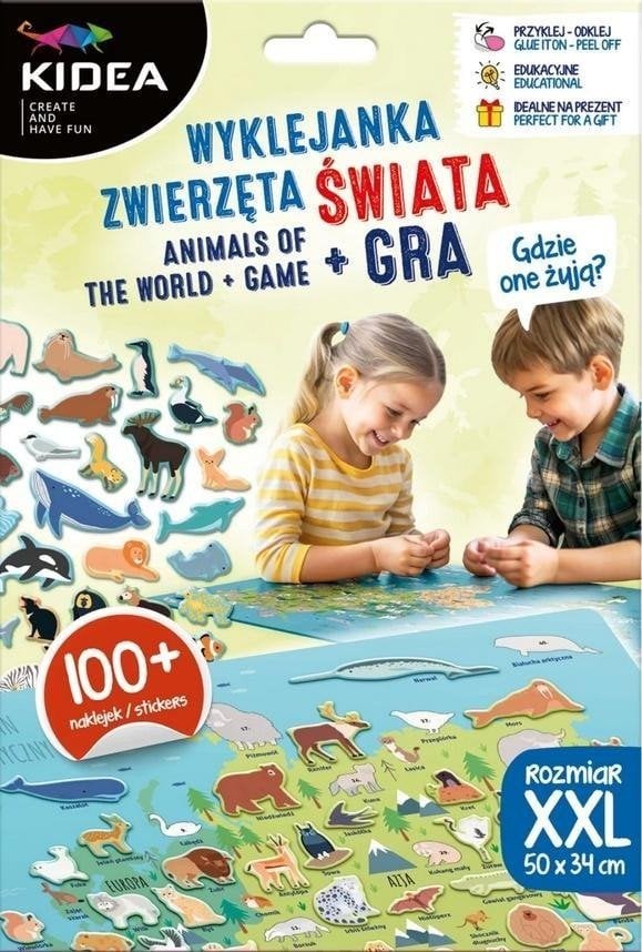 ZEST KREAT WYKLEJ ZWIERZETA SWIATA GRA KIDEA PUD