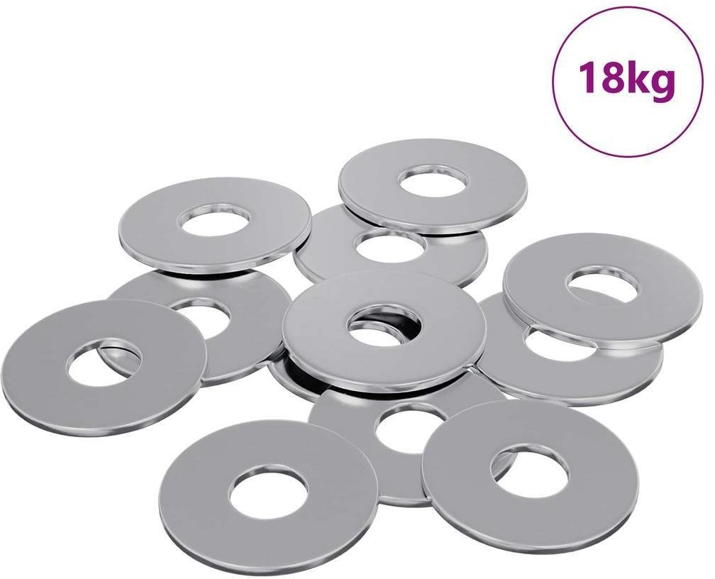 vidaXL Podkładki 9000 pcs Srebrny Żelazo