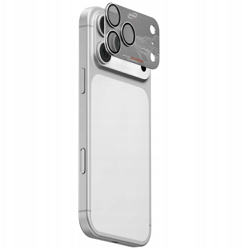 Szkło na obiektyw aparatu Skinarma Sonix Full Aluminium do iPhone 17 Pro srebrny