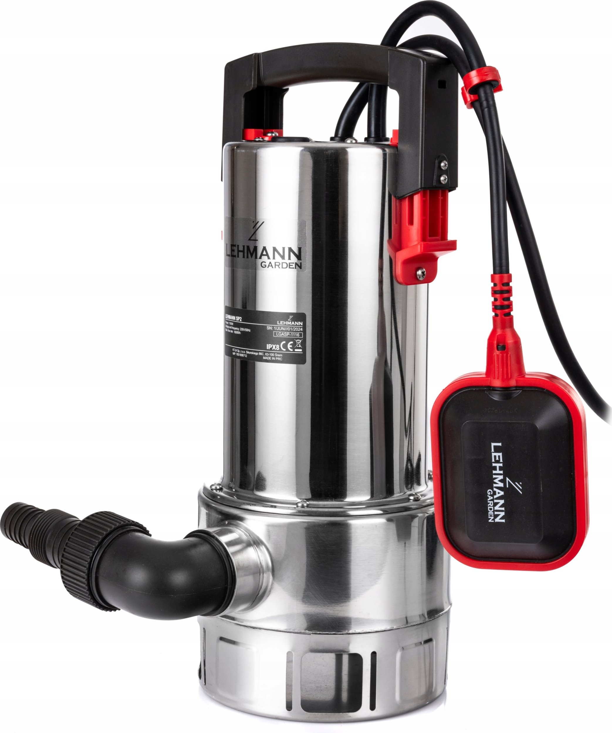 WYDAJNA POMPA ZANURZENIOWA 16500l/h ZATAPIALNA WODY BRUDNEJ CZYSTEJ 1100w