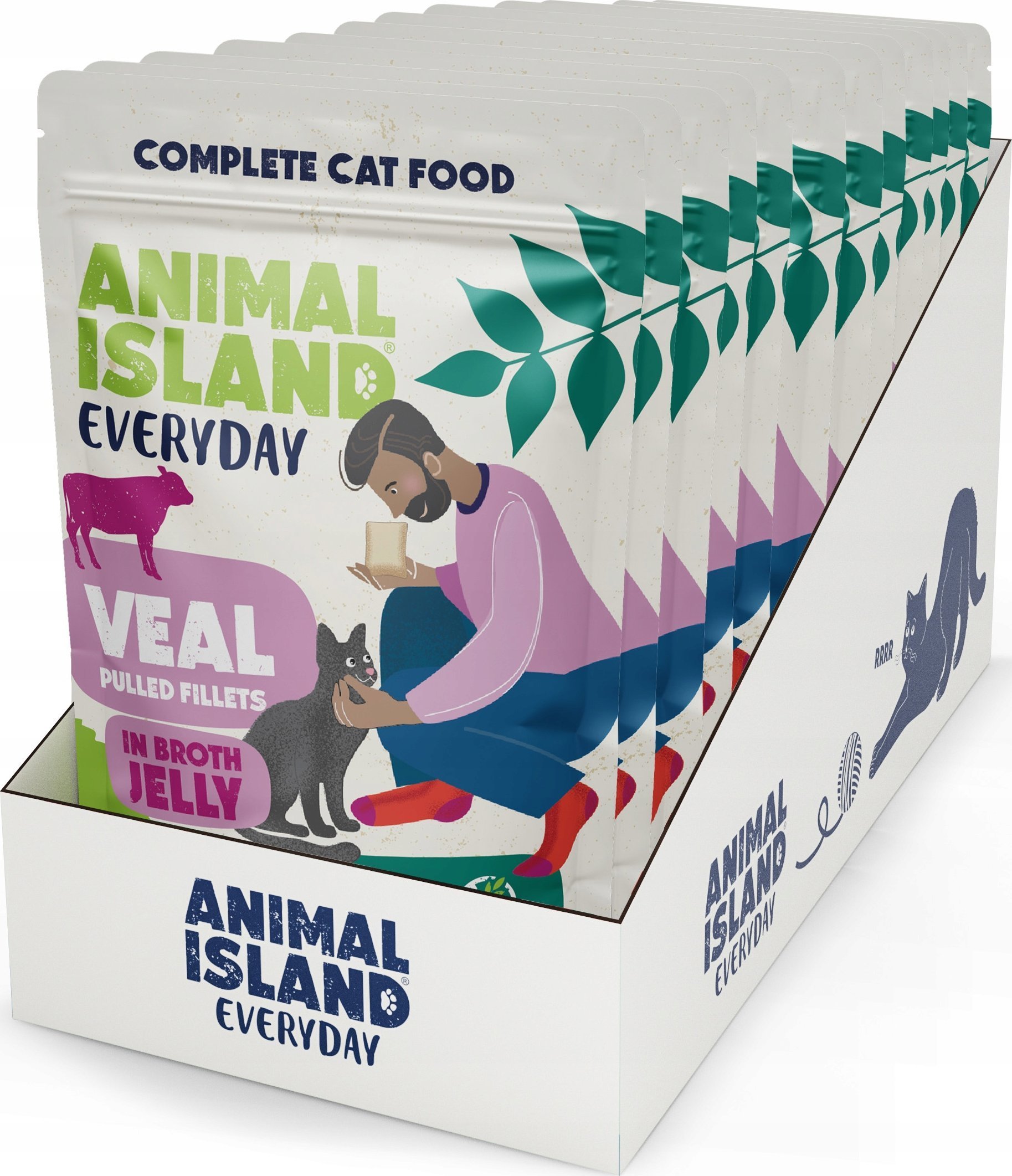 Animal Island NEW JELLY EVERYDAY 12-PACK SASZETKA 12X85g cielęcina w galaretce