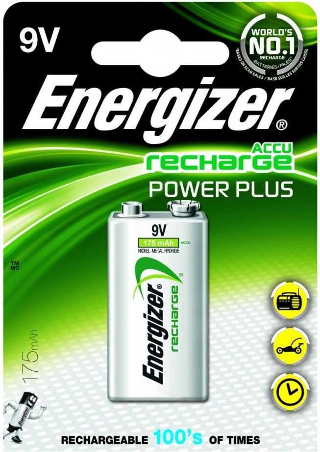 Energizer Akumulator Power Plus 9V Block 175mAh 1 szt.
