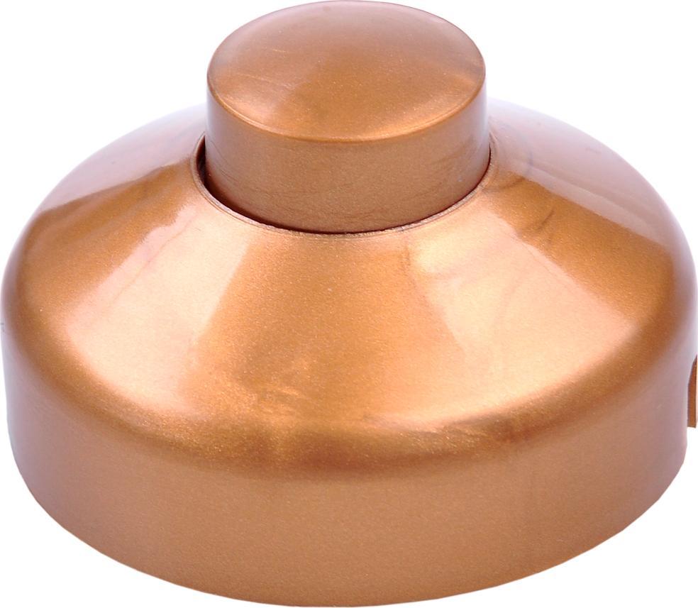 Złącze przełącznik przelotowy nożny złoty 1A/250V