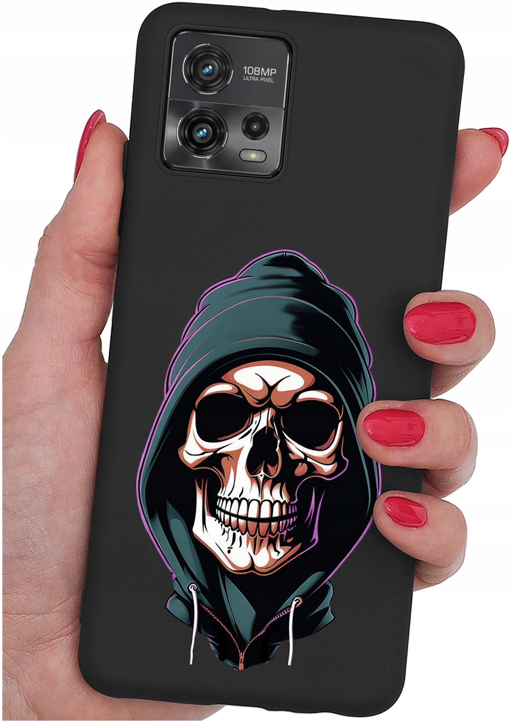Etui do Motorola Moto G72 WZORY |SILIKONOWE MATT CASE + SZKŁO 9H
