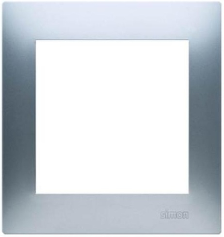Kontakt-Simon Ramka pojedyncza SIMON54 uniwersalna srebrna - DR1/43
