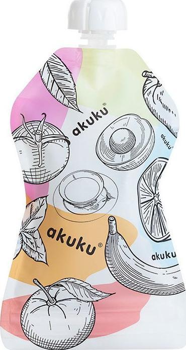 Akuku Saszetki wielorazowe na pokarm A0056