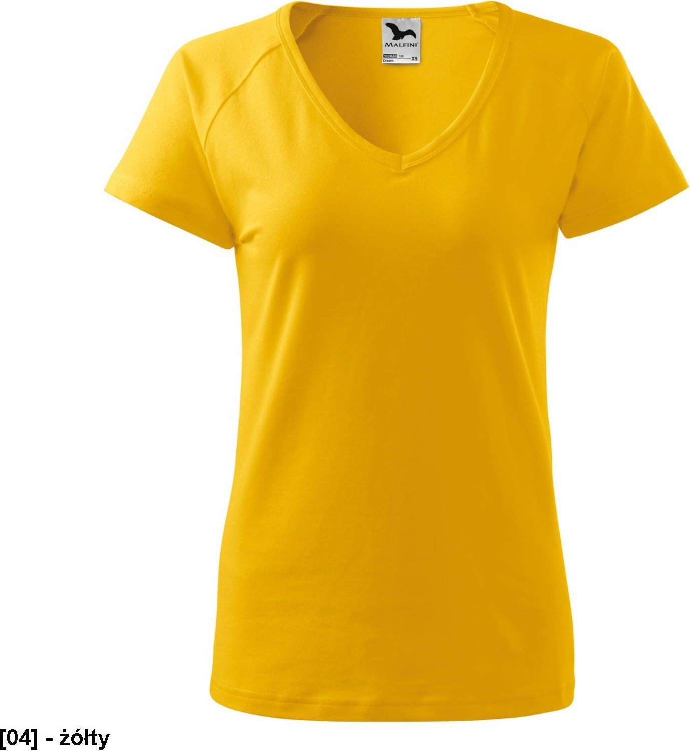 MALFINI Dream 128 - ADLER - Koszulka damska, 180 g/m, - żółty L