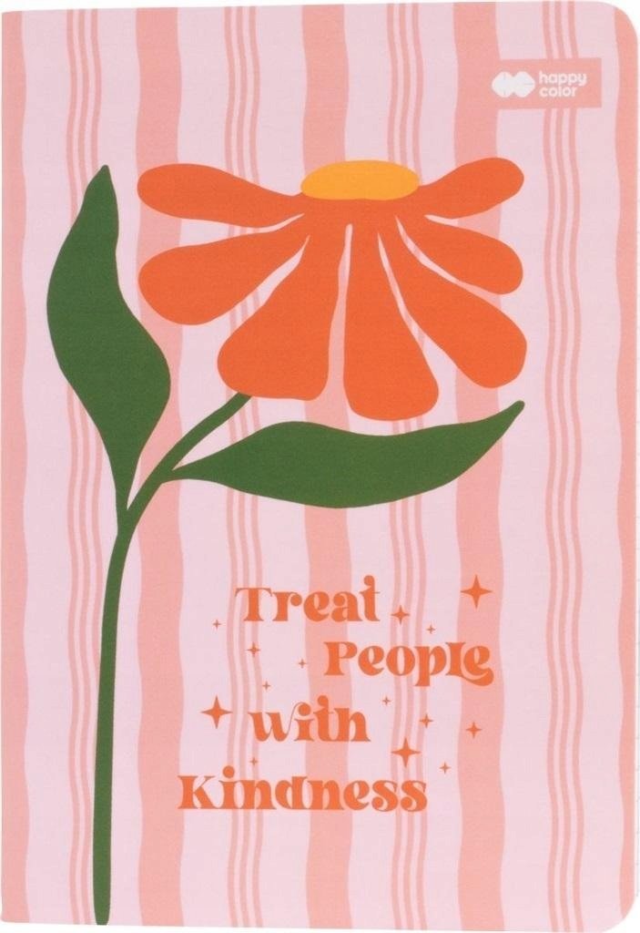 Happy Color Notes szyty A6/32K kratka Bloom boho HAPPY COLOR