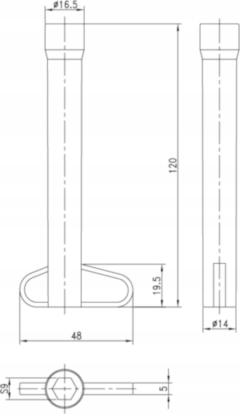 Deante Klucz rurowy - M6