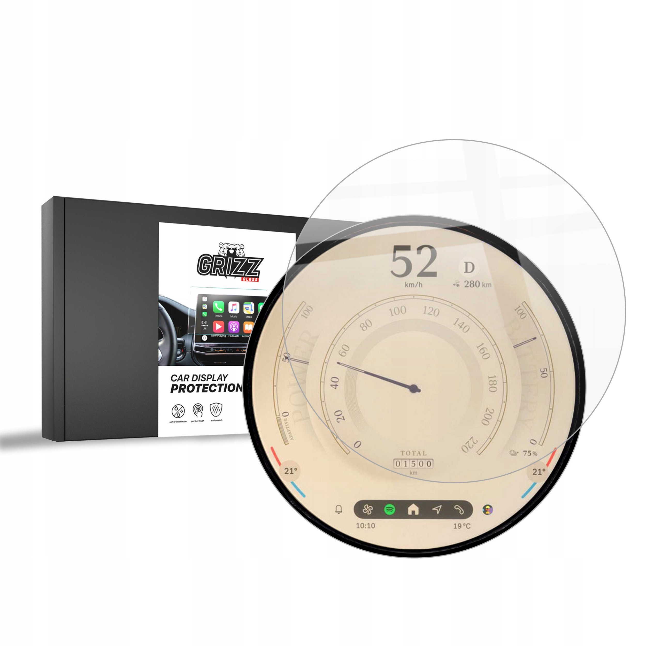 Folia ceramiczna GrizzGlass CarDisplay Protection do Mini Aceman E 2023-2024