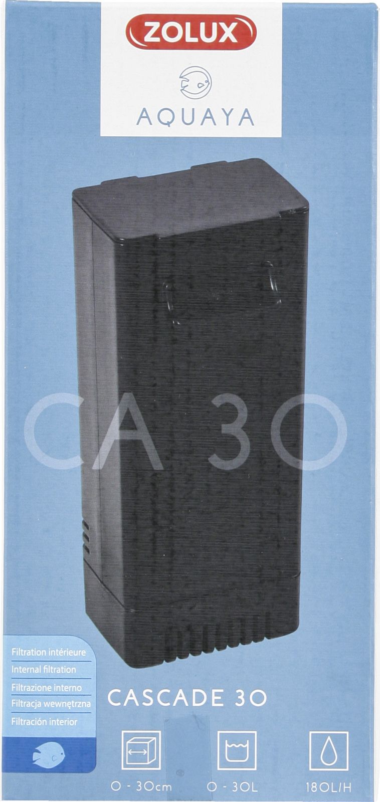 Zolux Aquaya Filtr Cascade 30 kol. czarny