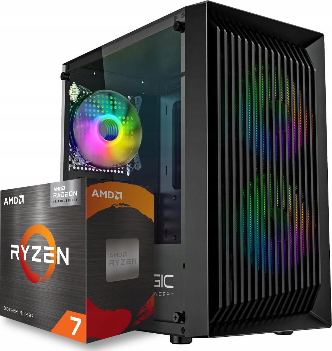 Komputer BSG Venom V1 AMD Ryzen 7 16GB DDR4 1000GB SSD Windows 11