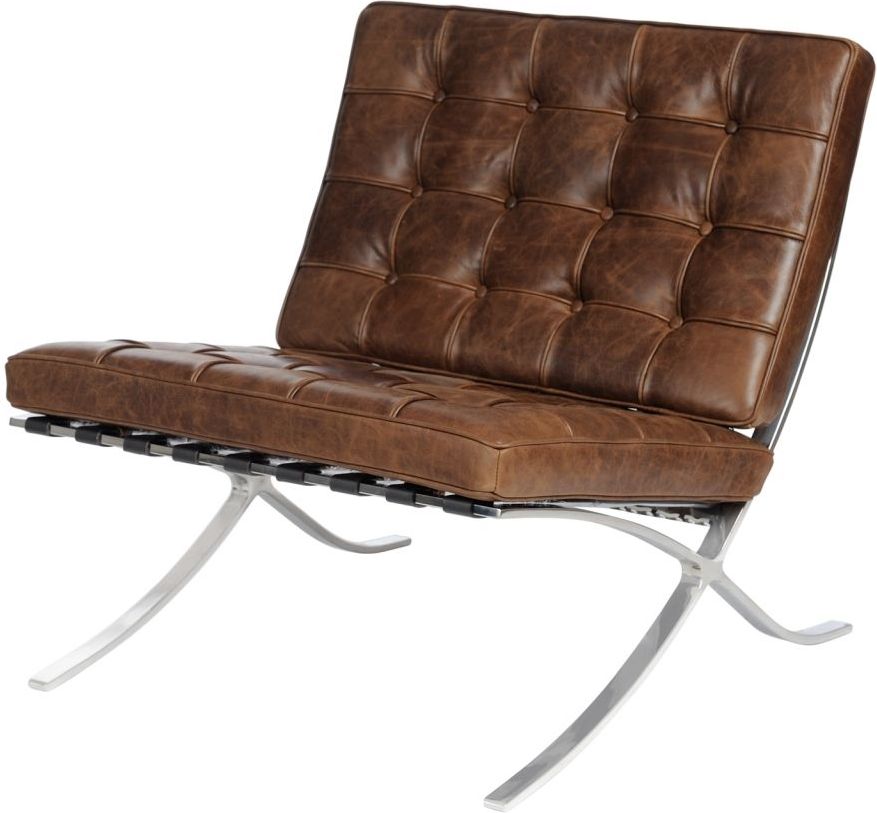 D2 Design Fotel BA1 vintage brązowy ciemny