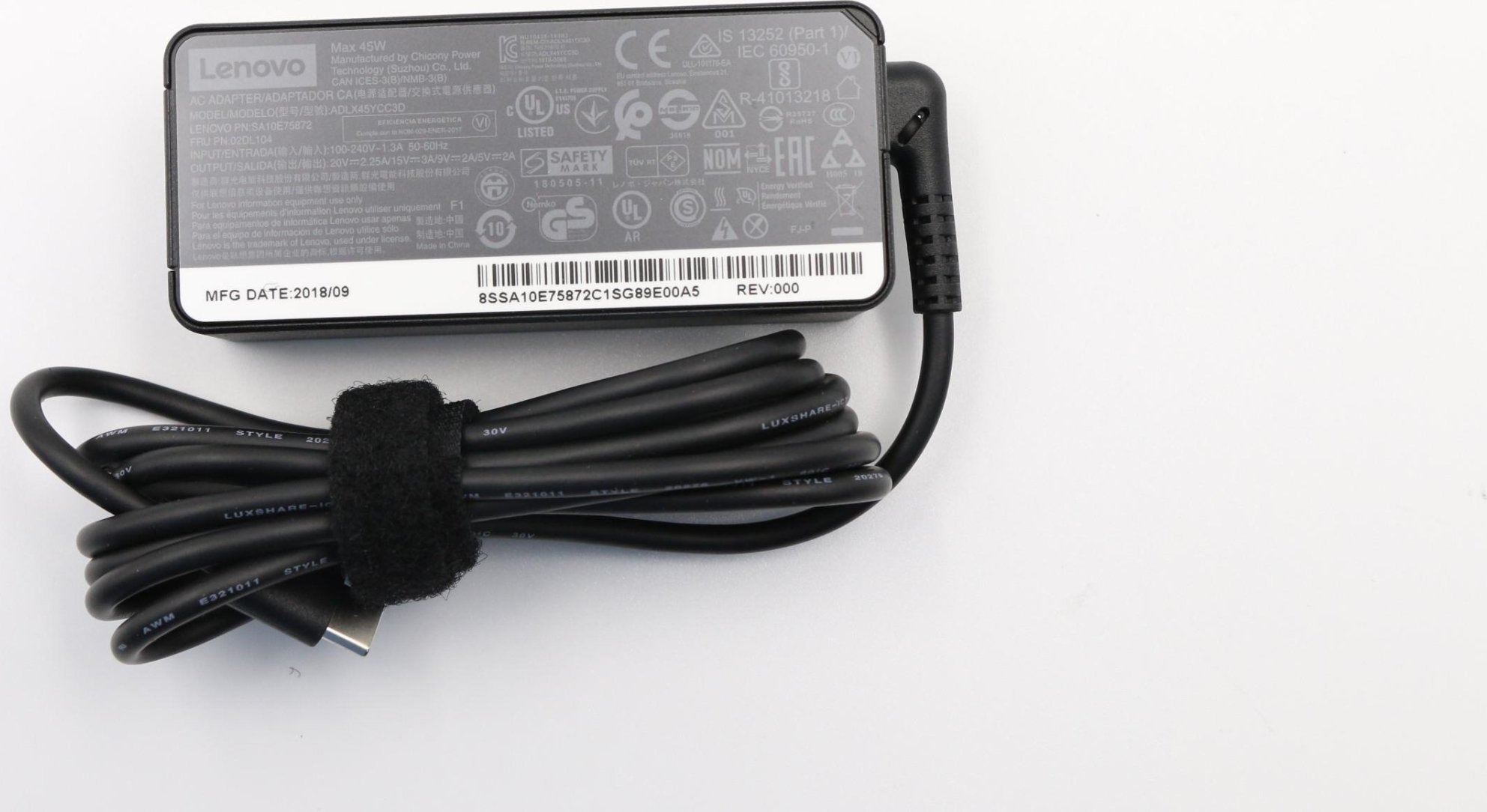 Zasilacz do laptopa Lenovo 45W power adapter with