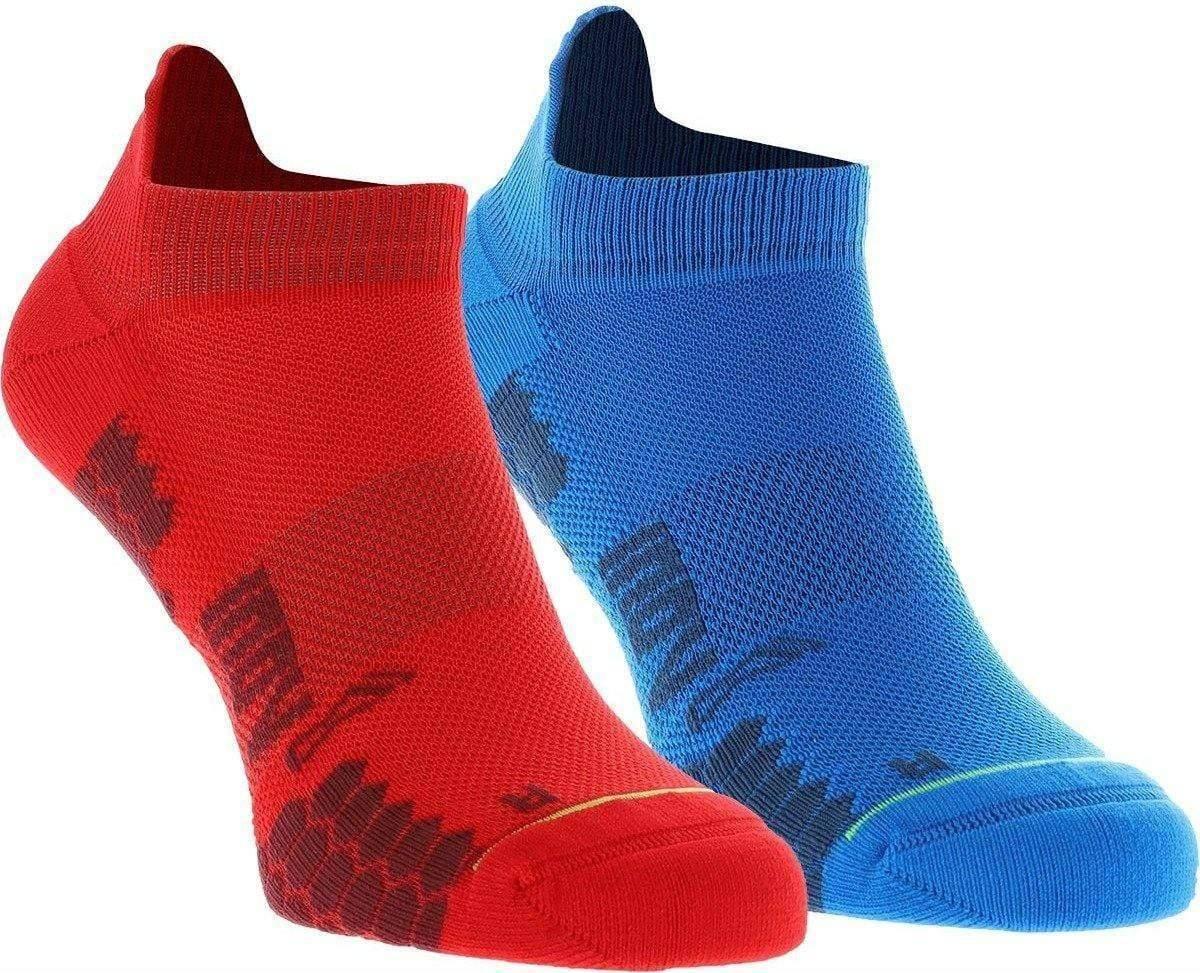 Inov-8 Skarpety inov-8 TrailFly Sock Low. Niebiesko-czerwone. Dwupak 36 - 40