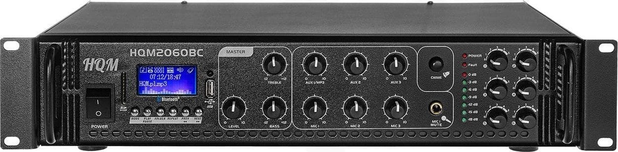 System przekazu sygnału AV HQM WZMACNIACZ HQM2060BC RADIO FM/MP3/BLUETOOTH 60W