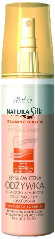 Marion Natura Silk Błyskawiczna odżywka do włosów łamliwych 150 ml