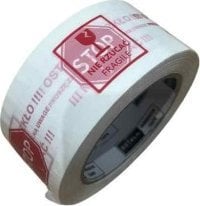 BSTech taśma klejąca z nadrukiem 48x100m "Ostrożnie szkło"