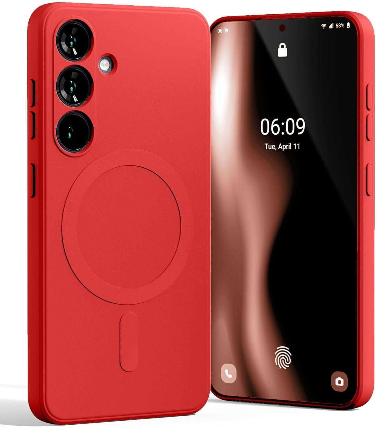 Mercury MagSafe Semi-Silicone Sam S25 S931 czerwony /red